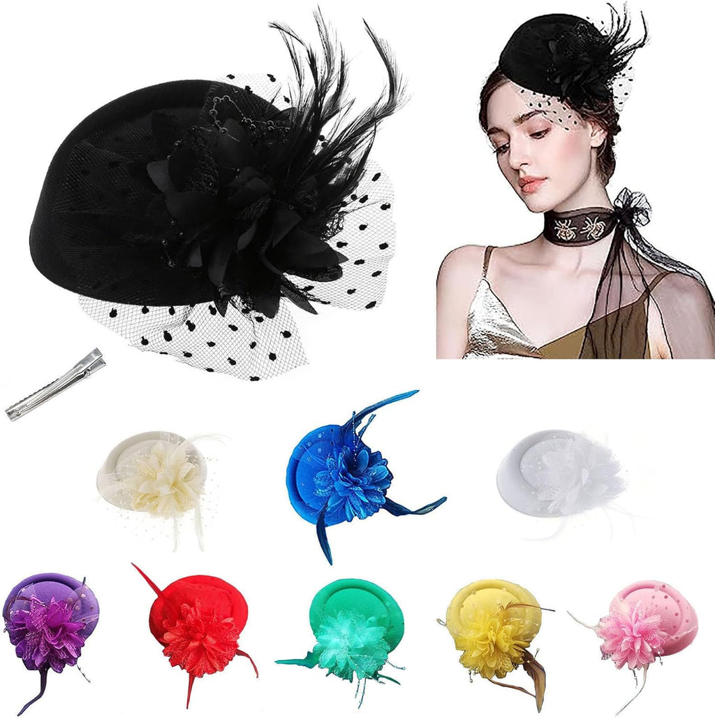 Fascinators Hats Pillbox Hat for Girl and Women