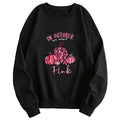Round neck printed hoodie