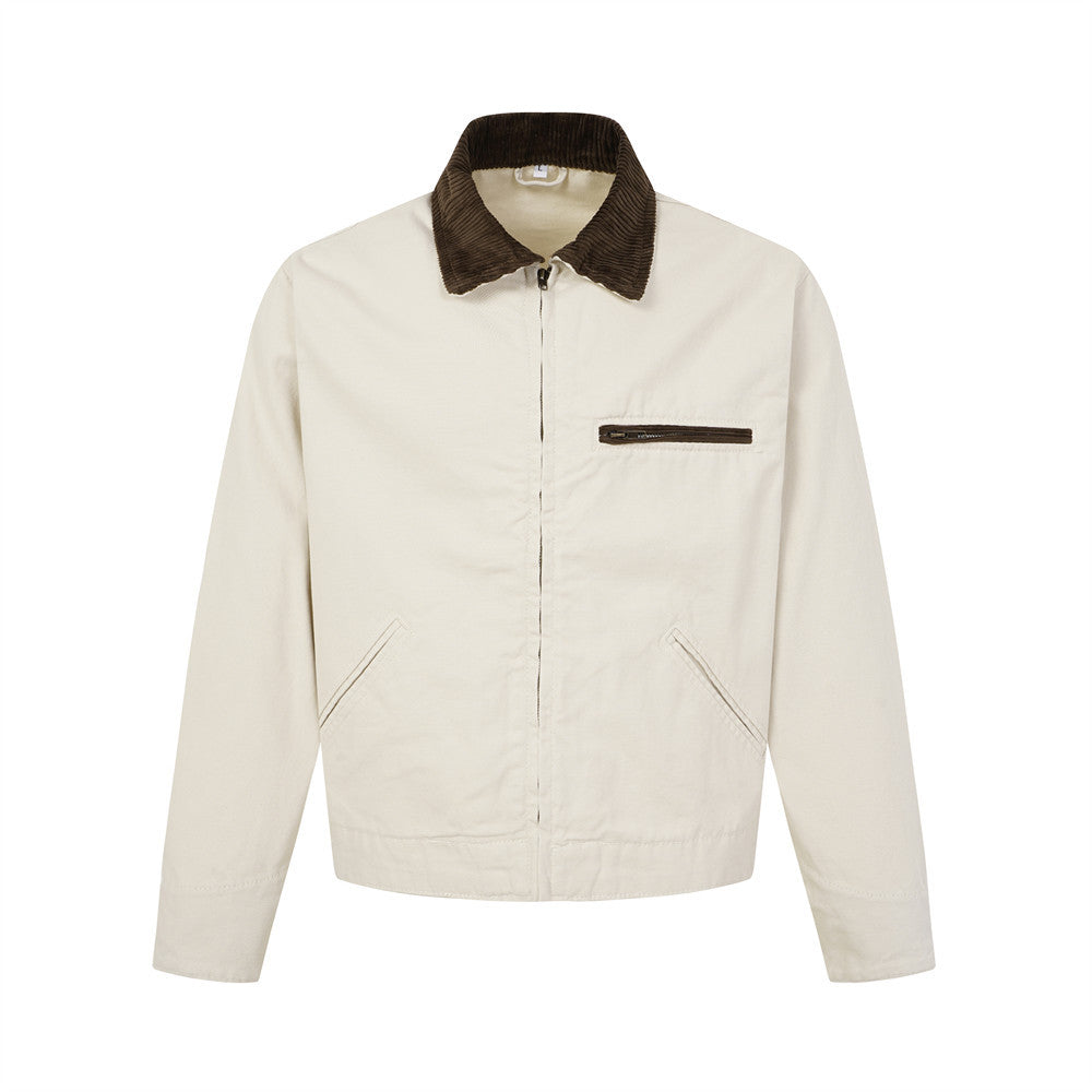 Canvas workwear jacket for men