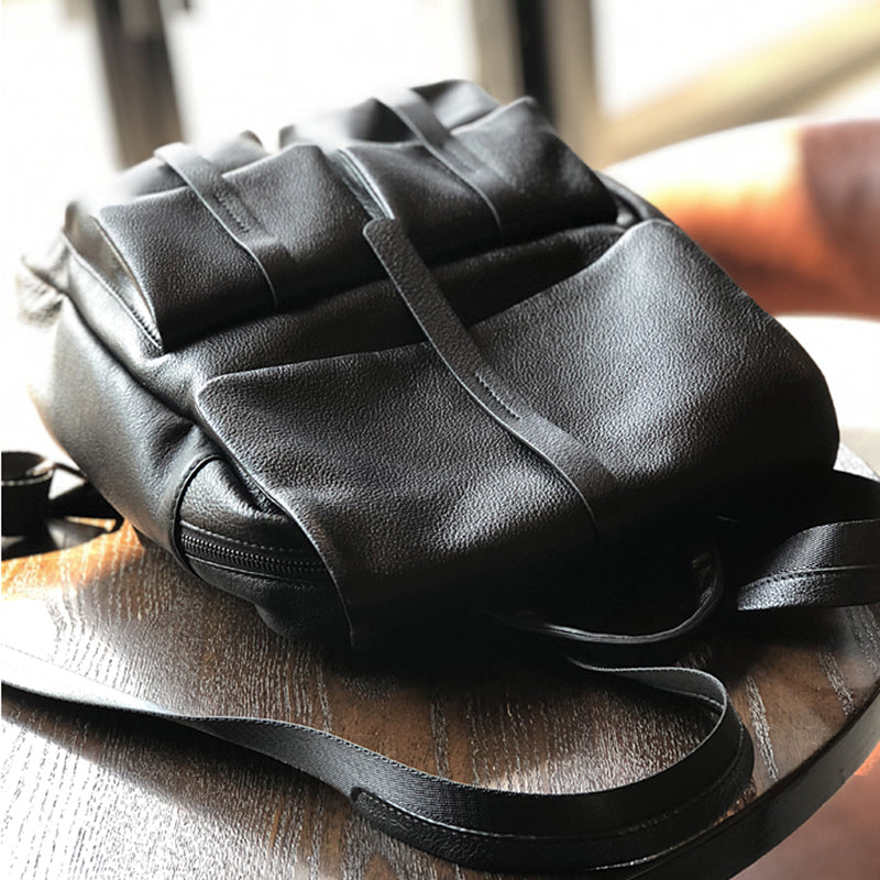 Women Full Grain Leather Backpack , Leather Laptop Backpack Purse, City School Bag, Best Gifts for her