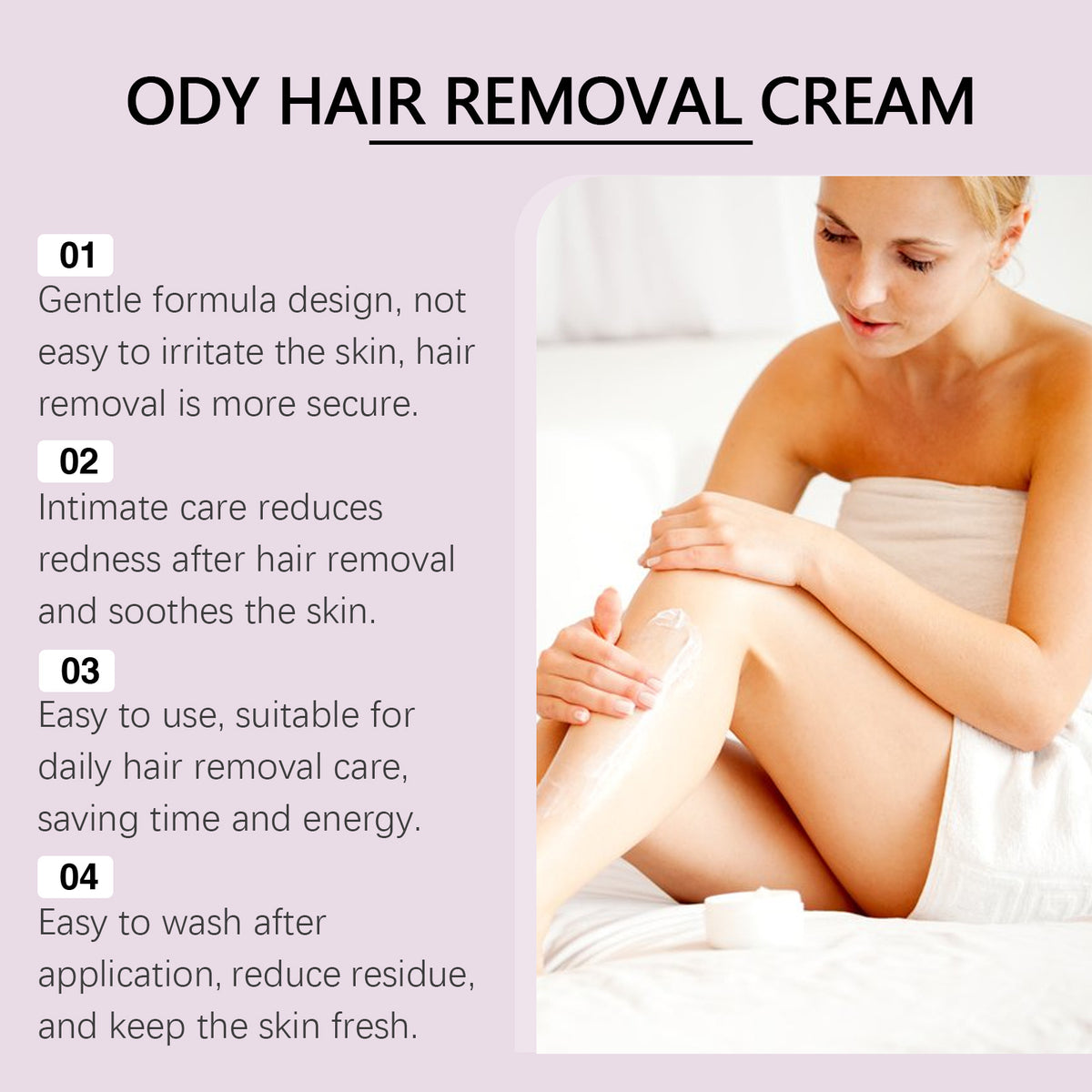 OceAura Body Hair Removal Cream, Gentle Body Hair Removal Hand Hair Leg Hair Cleansing Hair Removal Cream For Men And Women