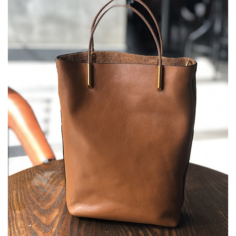 Leather Crossbody Bag for Women, Retro Leather Handbag with Removable Strap, Full Grain Leather Satchel Bag