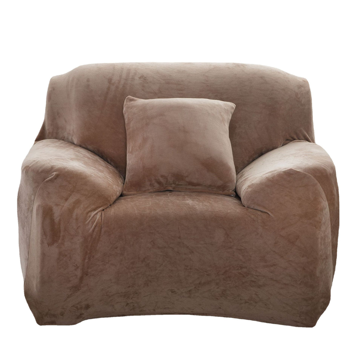 Elastic sofa cover plush all inclusive thickened and fully covered three person fabric sofa cover solid color