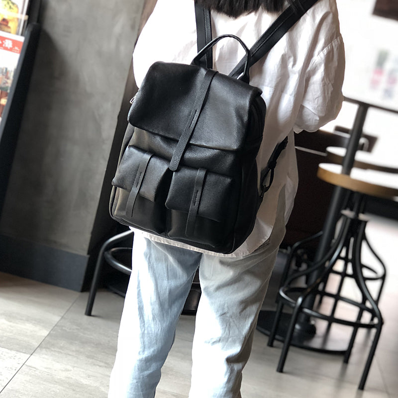 Women Full Grain Leather Backpack , Leather Laptop Backpack Purse, City School Bag, Best Gifts for her