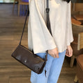 Leather Crossbody Women Wallet Purse, Mini Satchel Crossbody Bag, Small Leather Shoulder Bag for Women