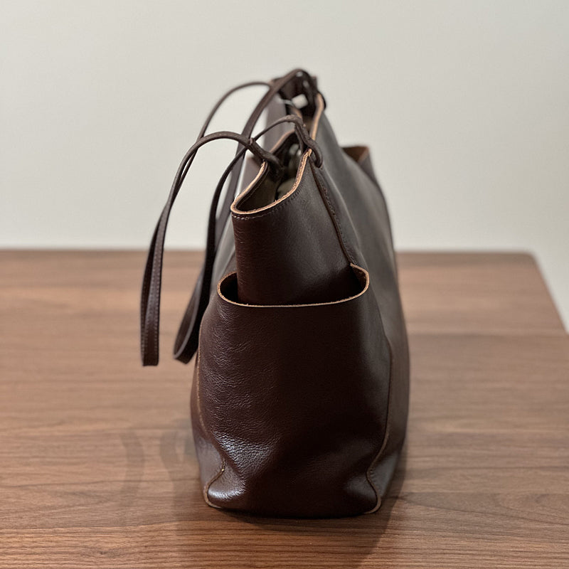 Full Grain Leather Tote Bag, Large Capacity Shoulder Bag for Women, Everyday Leather Tote Bag