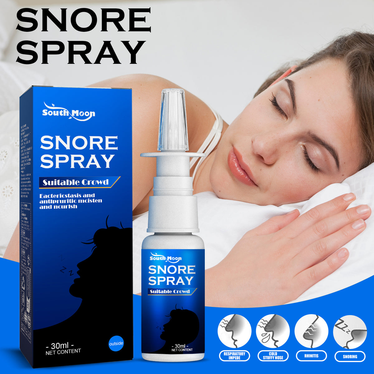 South Moon Herbal Treatment Spray Mild Ingredients For Soothing Nasal Discomfort Herbal Nasal Treatment Spray