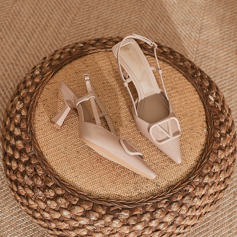 High-heeled Shoes for Women with Thin Heels, Fashionable Dress Shoes, Sandals for Women, Stylish Huizhou Women's Shoes
