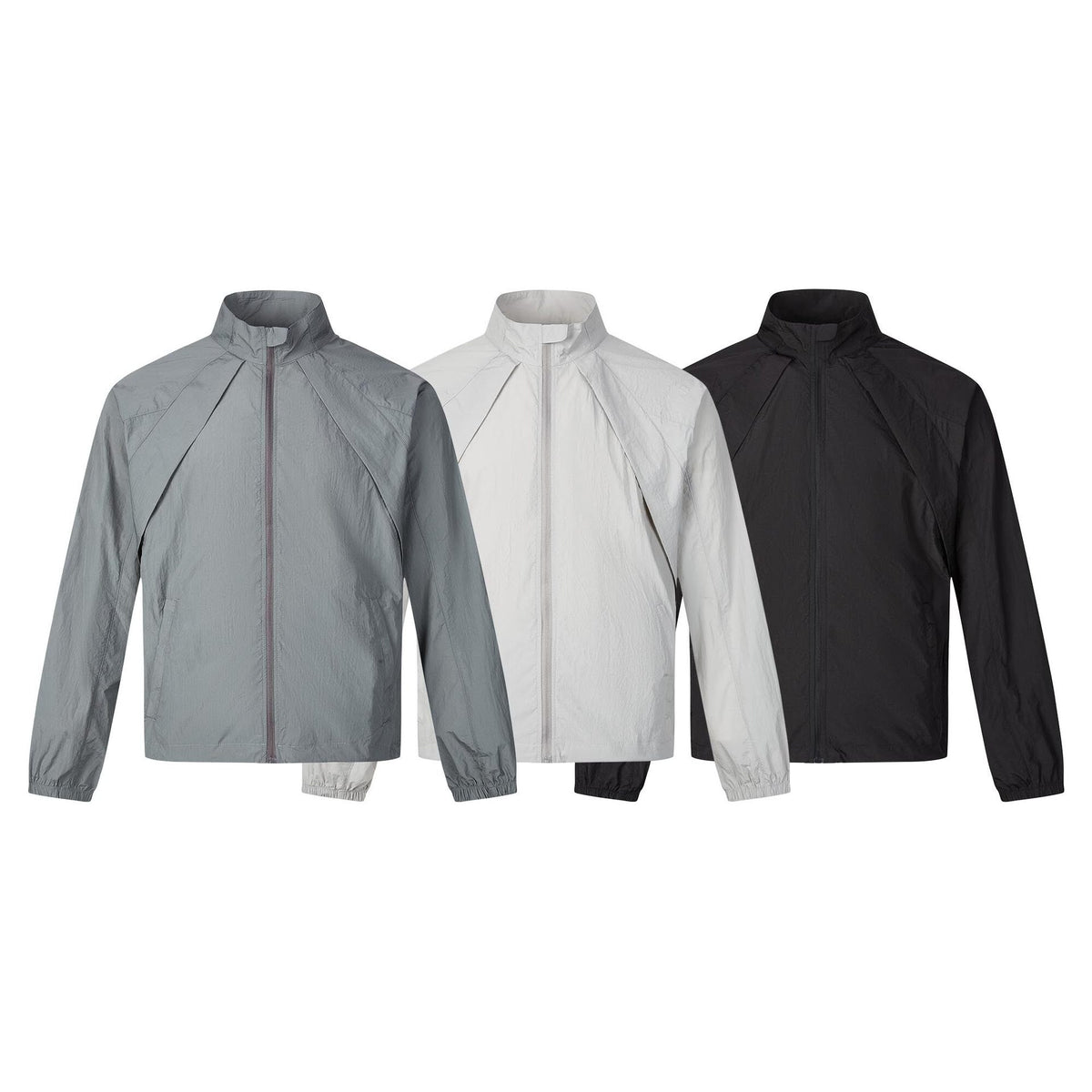Loose casual stand up collar thin sunscreen clothes for men and women