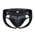 Gay Men Underwear Jockstrap Mens Thongs And G Strings PU Leather Sexy Underwear Men Erotic Penis Men's Thongs String Homme