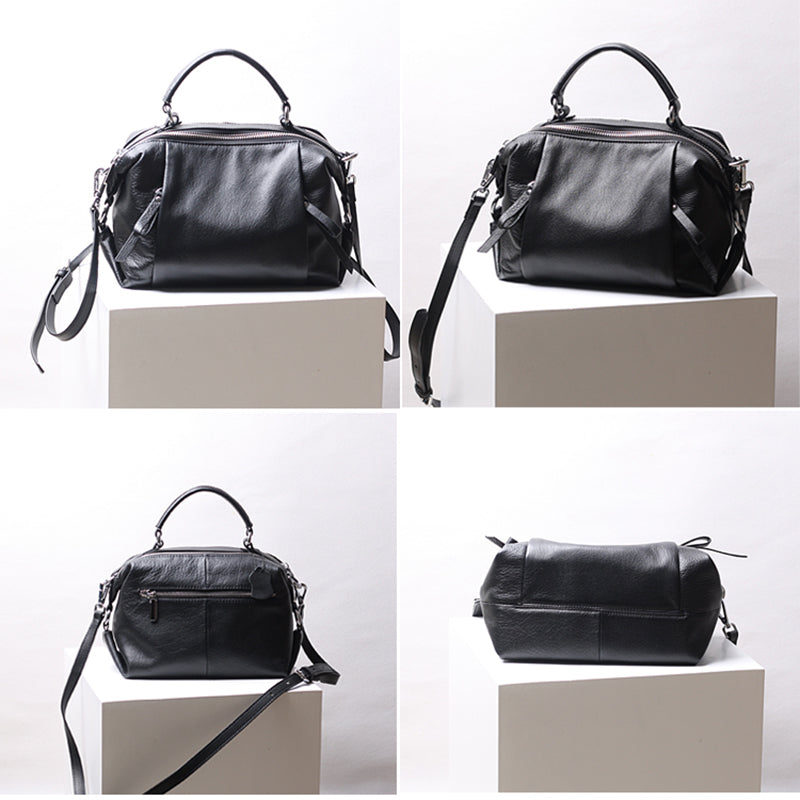 Full Grain Leather Shoulder Bag, Handmade Leather Bag for Women, Cow Leather Backpack for Work