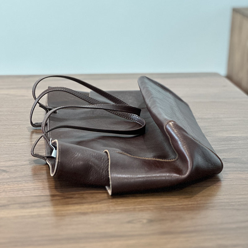 Full Grain Leather Tote Bag, Large Capacity Shoulder Bag for Women, Everyday Leather Tote Bag