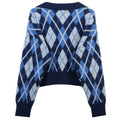 Knitted Cardigan for Women Fall Winter V Neck Jacquard Long Sleeve Jacket New Fashion Vintage Chic Slim Sweaters