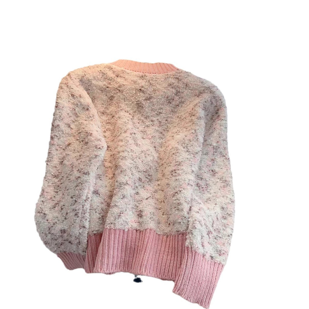 Chic Knit Cardigan Coat for Women  Short Length, Petite Fit, Ankle-Length Sweater Top, Fall and Winter