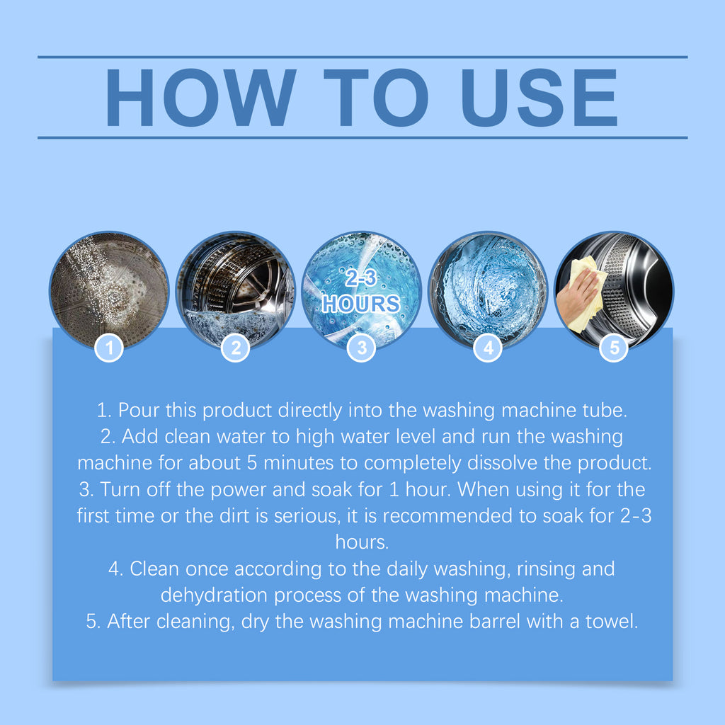 Jakehoe Washing Machine Cleaning Powder Is A Multi-Functional Cleaning Powder For Dirt And Odors In Washing Machine Tanks. It Is A Household Washing Machine Cleaning Powder