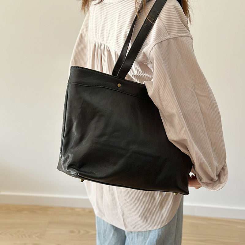 Leather Tote Bag for Women, Extra Large Leather Tote Bags for Work, Women's Full Grain Leather Tote