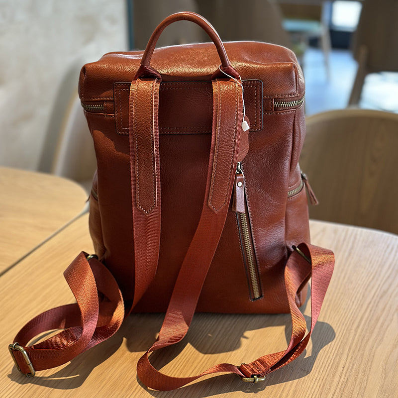 Full Frain Leather Women Backpack, Handmade Backpack Purse, Cow Leather Backpack for school
