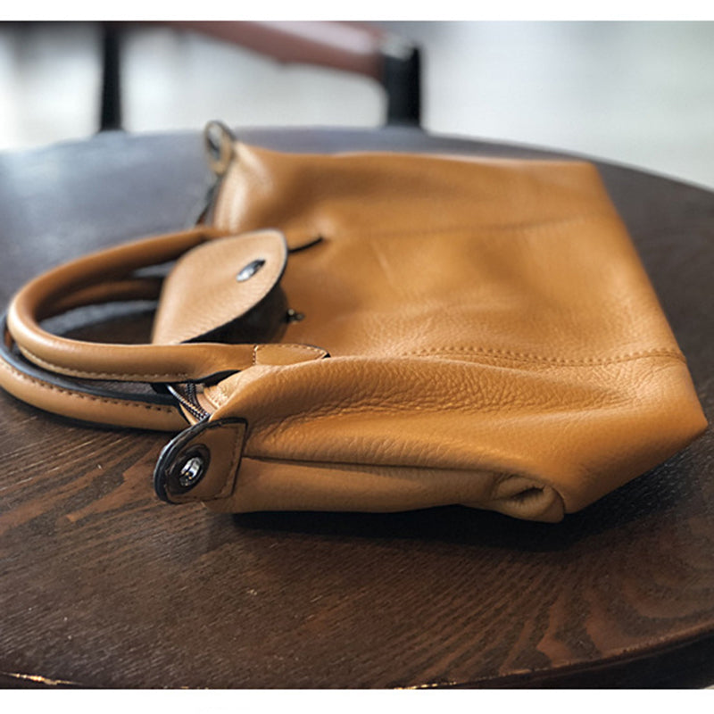 Leather Crossbody Bags for Women, Small Leather Shoulder Bag, Full Grain Leather Top Handle Bag