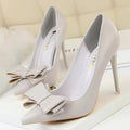 BIGTREE Shoes Bow-Knot Pumps Women High Heels 2026 Fashion Women Heels Lady Stiletto Shoes Wedding Shoes Classic Pumps Footwear
