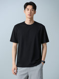 Men's Casual Solid Color Short Sleeve Crew Neck T-Shirt