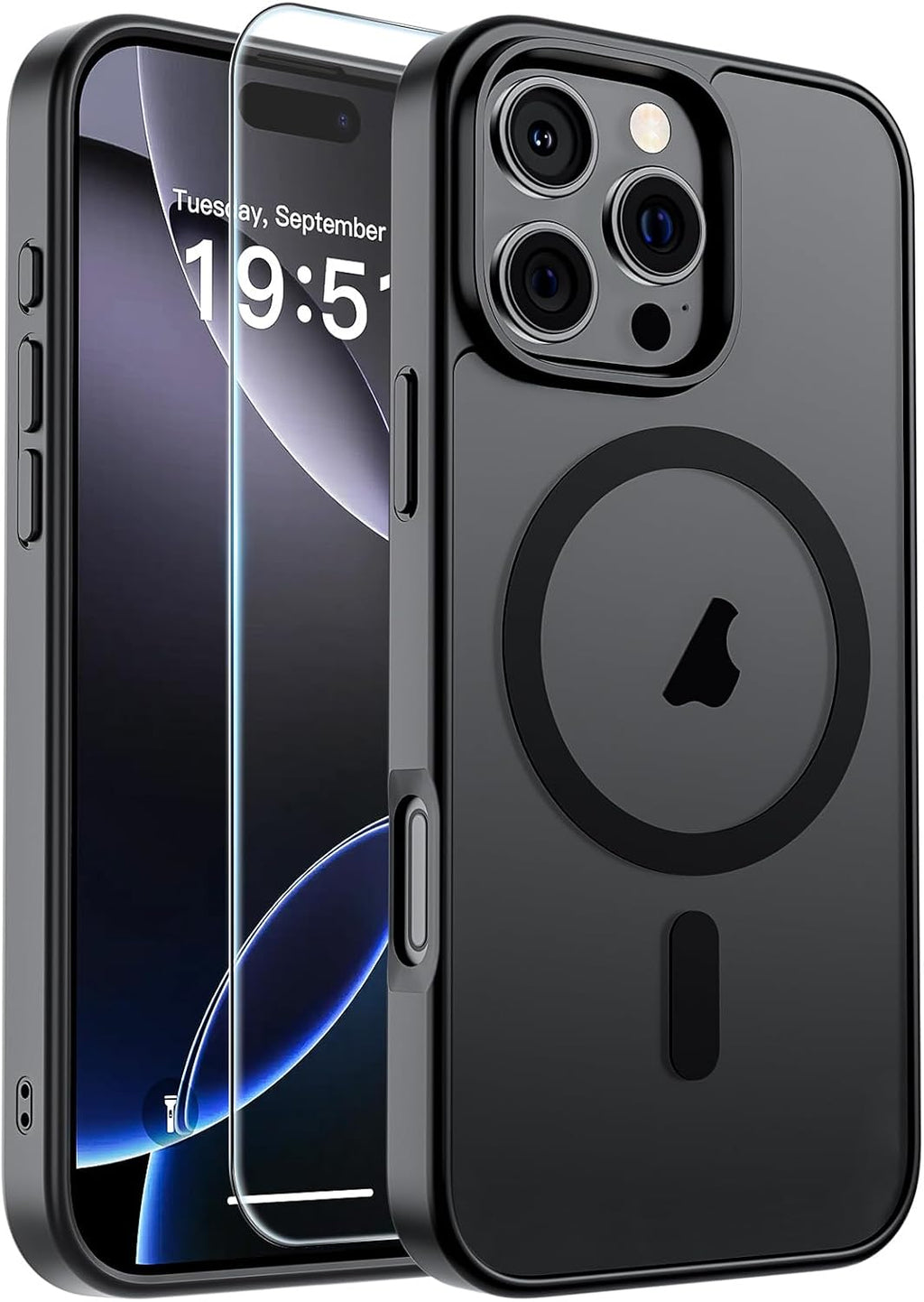 SUPFINE Magnetic for iPhone 18 Pro Max Case/17 Pro Max Case Black