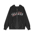 Hooded sweatshirt jacket for men