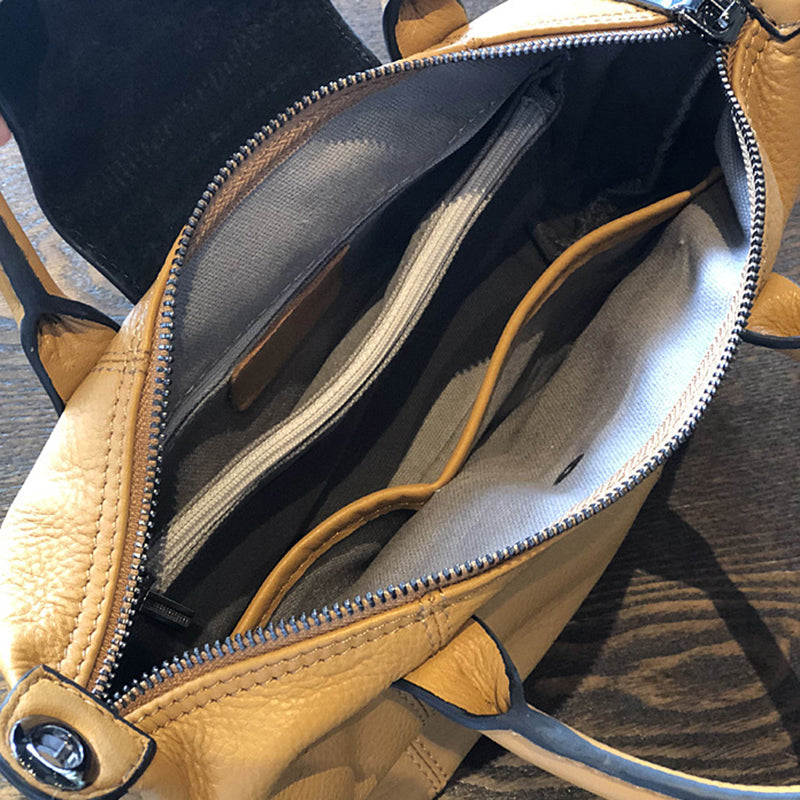 Leather Crossbody Bags for Women, Small Leather Shoulder Bag, Full Grain Leather Top Handle Bag