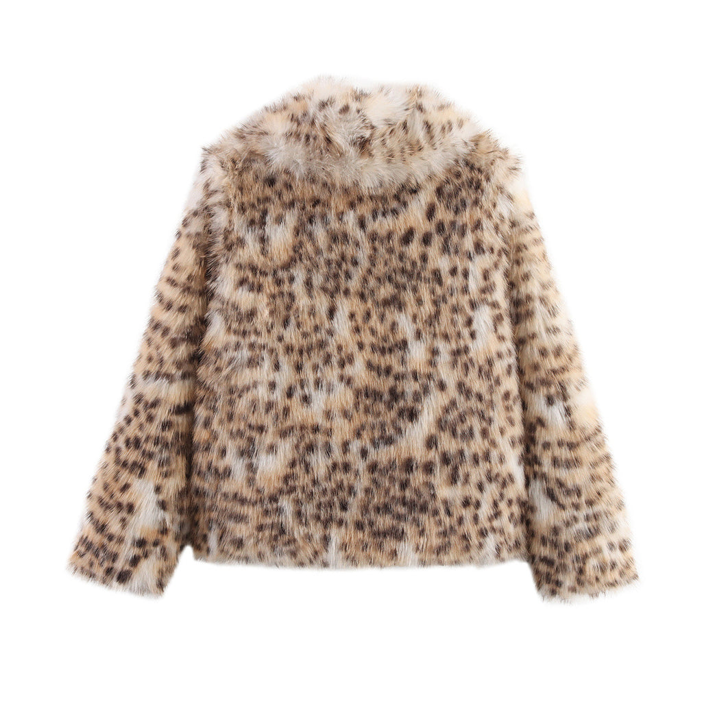 Artificial fur coat plush coat
