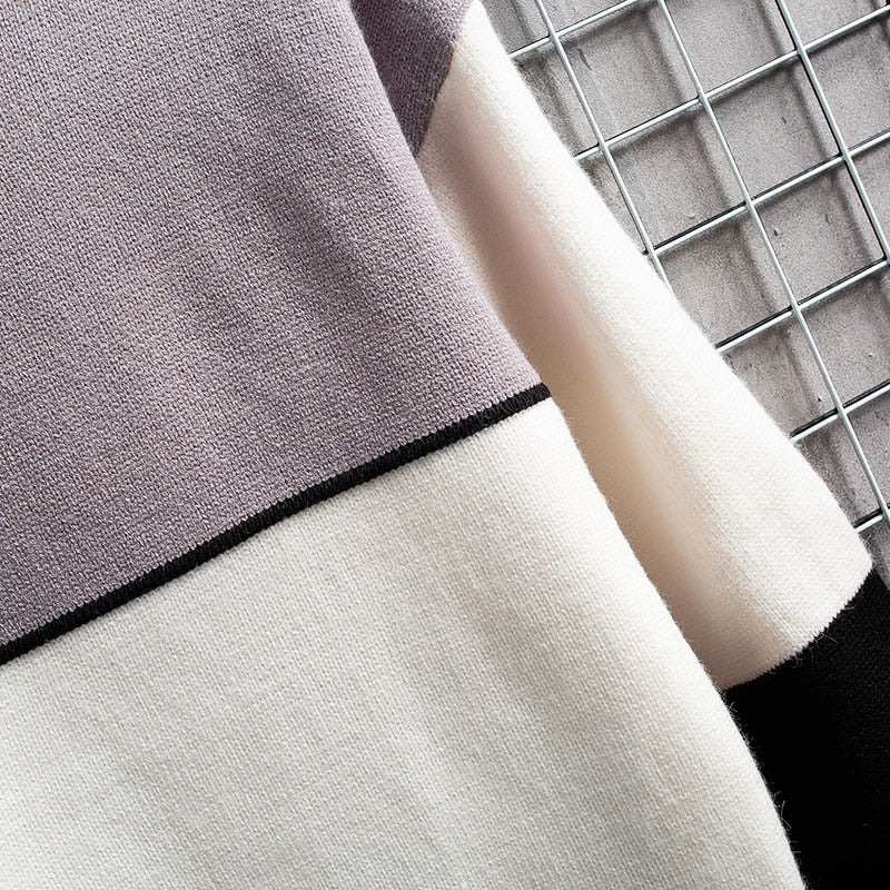 New Winter Cashmere Warm Sweater Men Turtleneck Mens Pullover Patchwork Slim Fit Sweaters Tops Knitted Men's Christmas Jumper