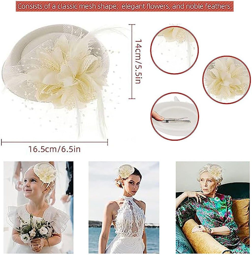 Fascinators Hats Pillbox Hat for Girl and Women