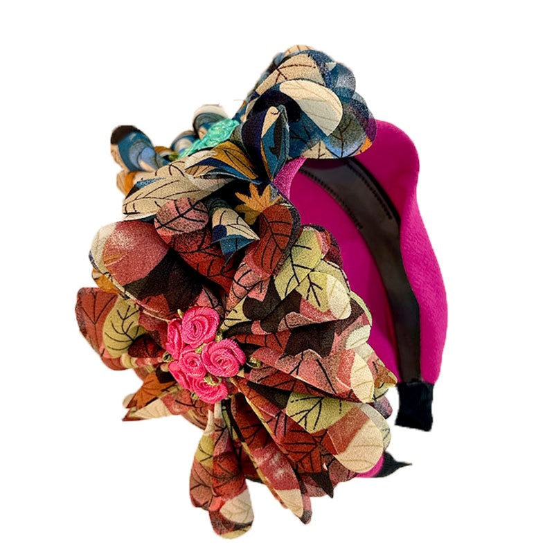 Fashionable handmade fabric flower headbands