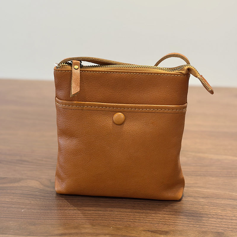 Leather Crossbody Phone Bag，Retro Mini Genuine leather Women's Bag