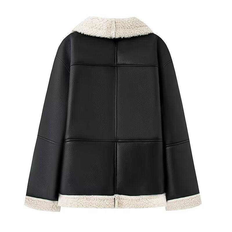 Fur one-piece coat