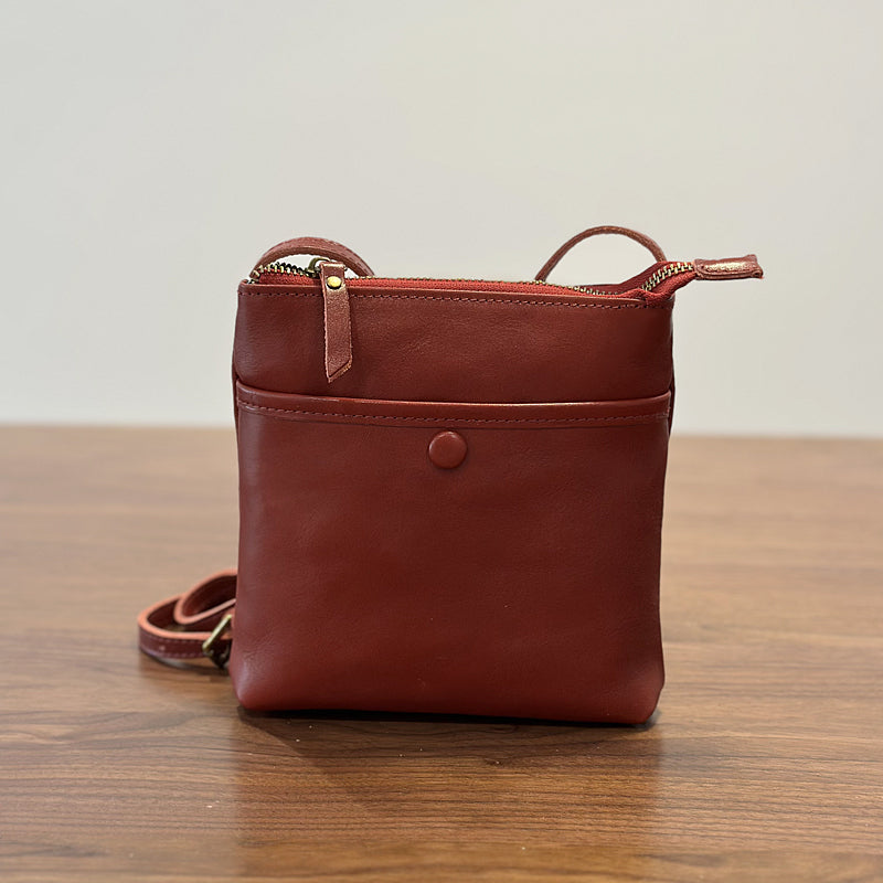 Leather Crossbody Phone Bag，Retro Mini Genuine leather Women's Bag