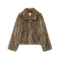 Artificial fur coat