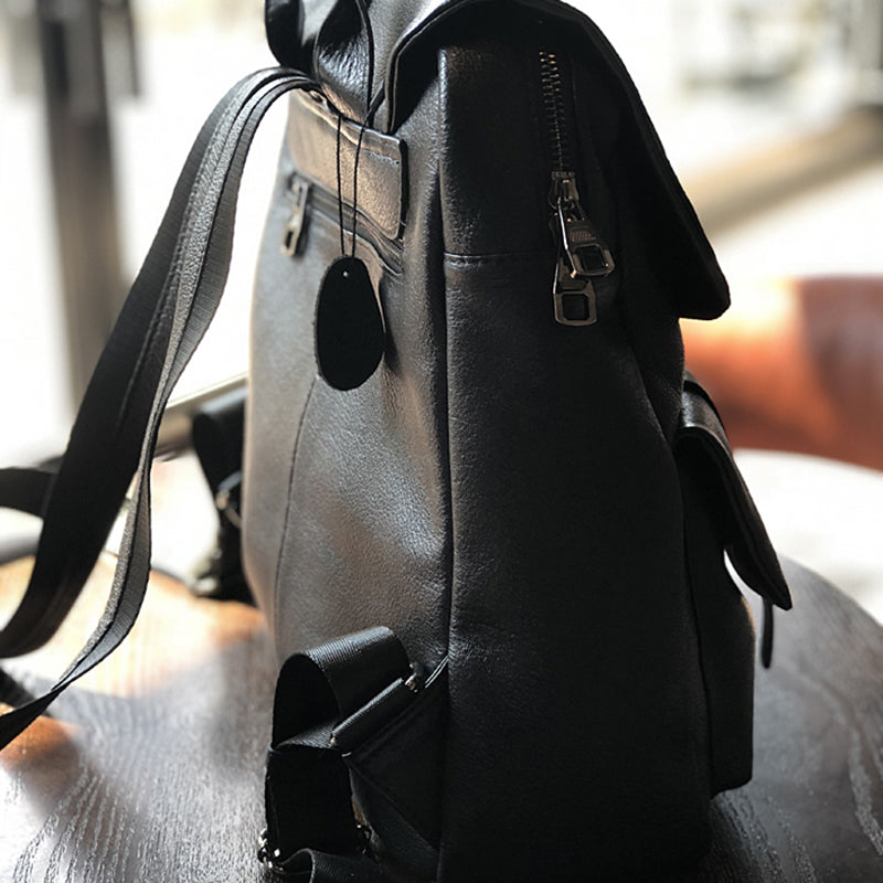 Women Full Grain Leather Backpack , Leather Laptop Backpack Purse, City School Bag, Best Gifts for her