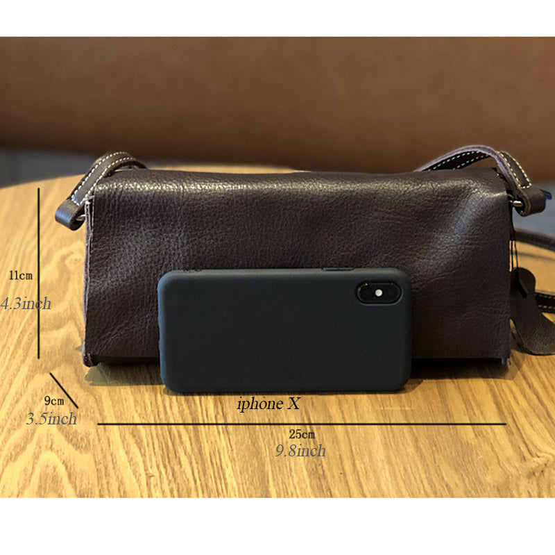 Leather Crossbody Women Wallet Purse, Mini Satchel Crossbody Bag, Small Leather Shoulder Bag for Women