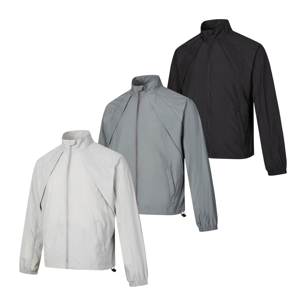 Loose casual stand up collar thin sunscreen clothes for men and women