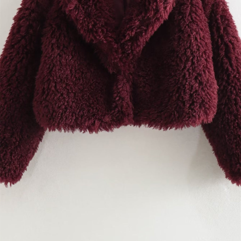 Artificial fur warm fur coat for women's clothing