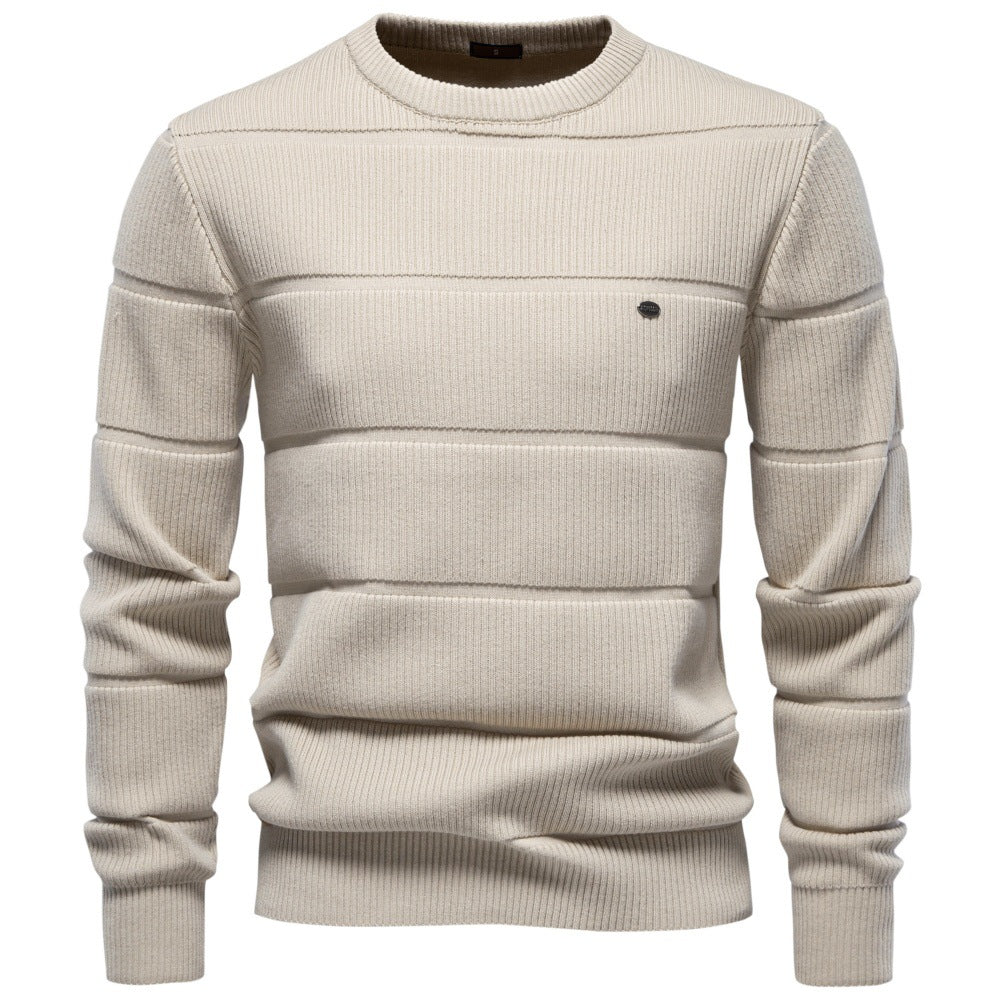 Round neck sweater for men