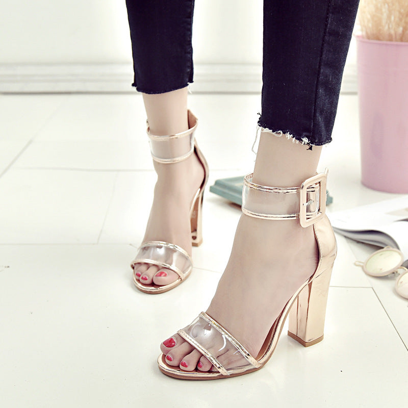 Women Summer Shoes T-stage Fashion Dancing High Heel Sandals Sexy Stiletto Party Wedding Shoes
