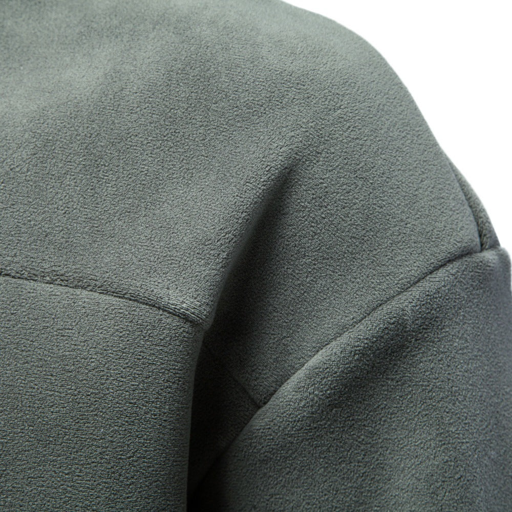 Half collar sweatshirt for men