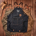 Custom Canvas Apron with Pockets, Personalized Embroidered BBQ, Kitchen, Barista and Workshop Apron