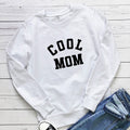 Cool MOM pure letter printed hoodie