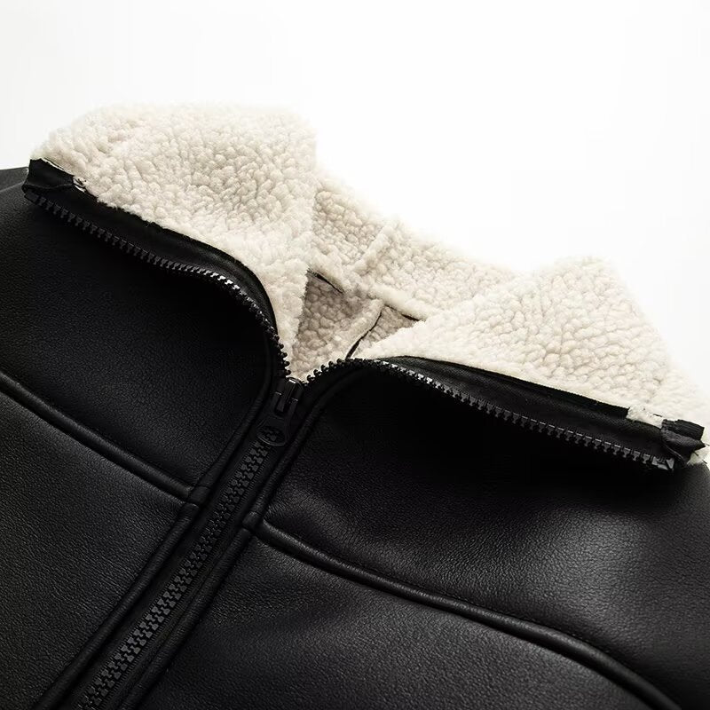 Fur one-piece coat