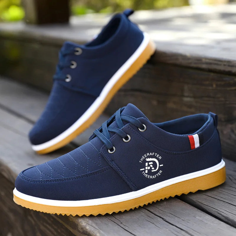 Cow tendon sole cloth shoes for men breathable wear-resistant anti slip and trendy shoes for men