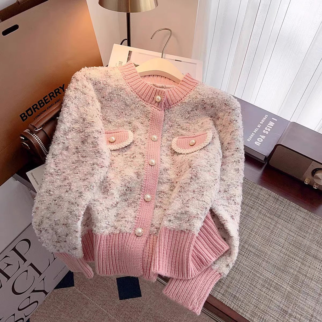 Chic Knit Cardigan Coat for Women  Short Length, Petite Fit, Ankle-Length Sweater Top, Fall and Winter