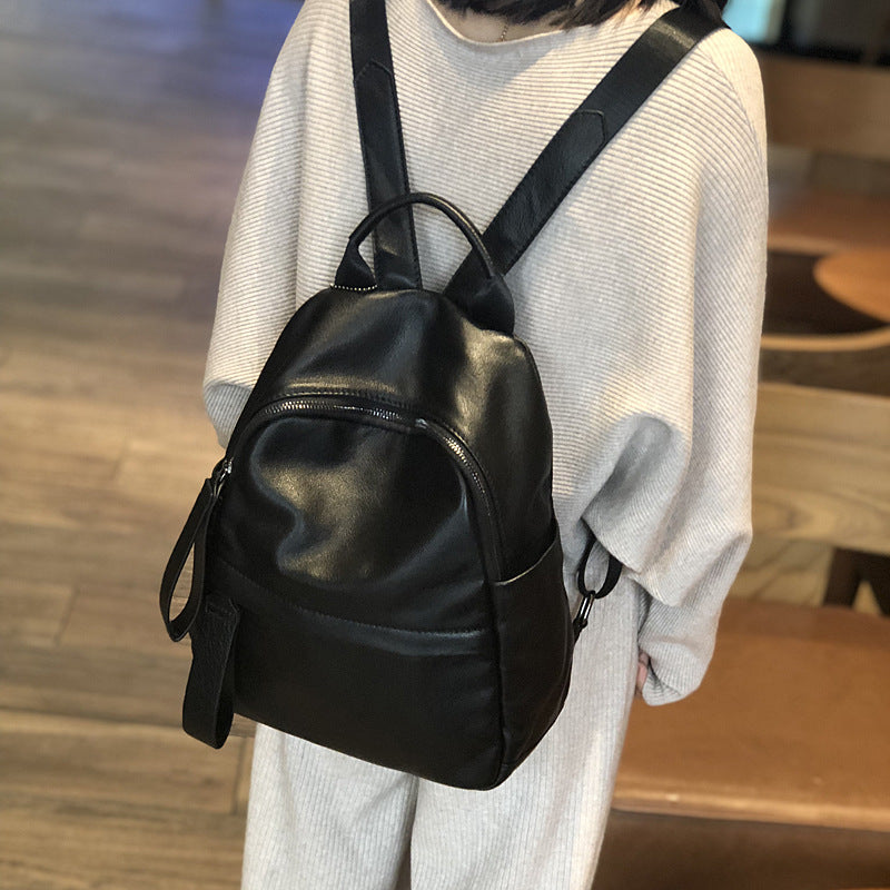 Full Grain Backpack For Women Leather Shoulder Bag Stylish Leather Backpack Purse Handmade School Backpack Travel Backpack