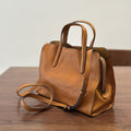 Full Grain Leather Tote Bag Casual Leather Shoulder Bag Stylish Women Leather Handbag Gift for Her