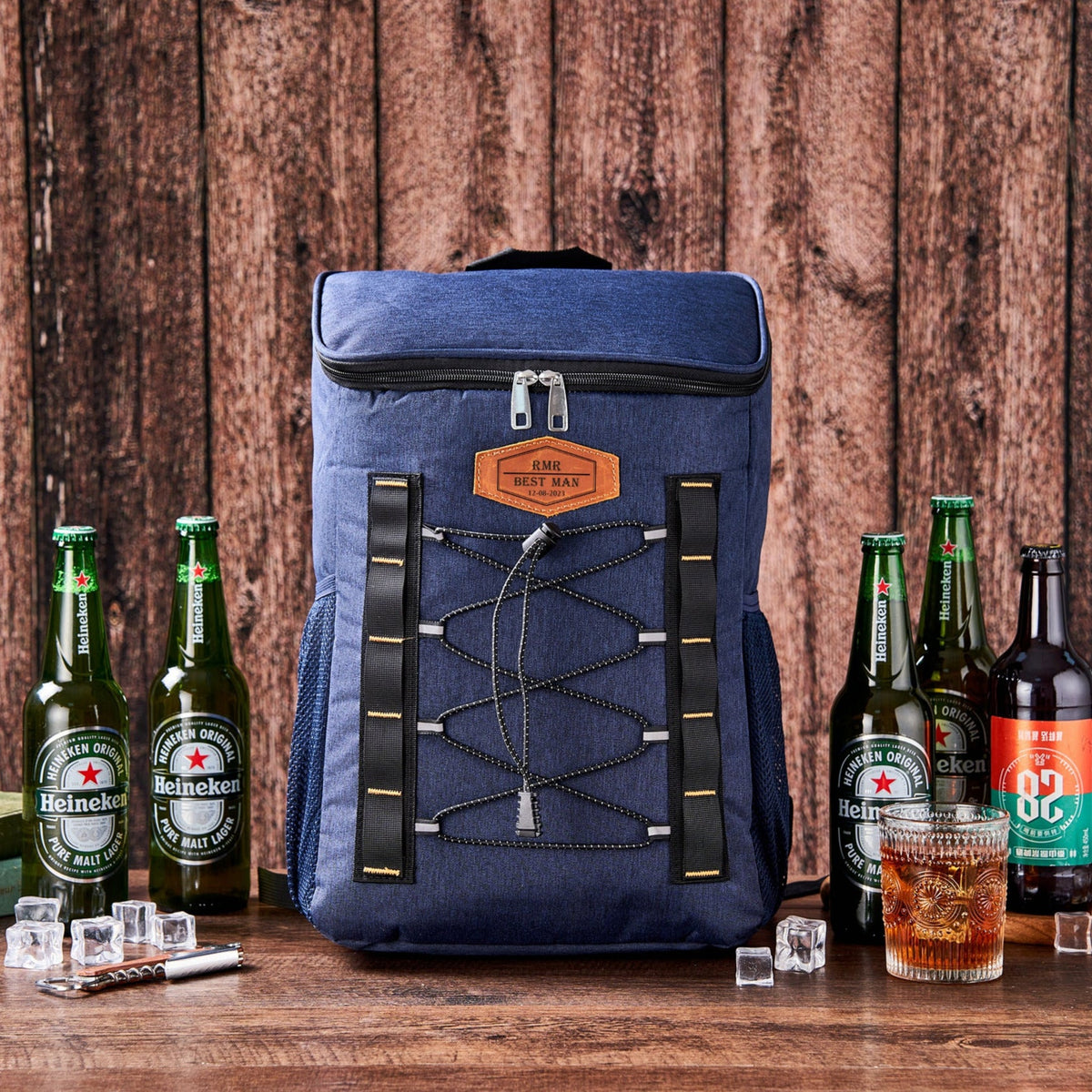 Personalized Groomsmen Cooler Backpack, Custom Lunch Cooler Bag, Golf Beer Cooler, Hiking Cooler Bag,Best Man Gift